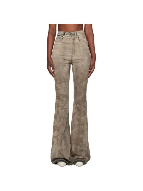 Gray Temple Bolan Bootcut Jeans