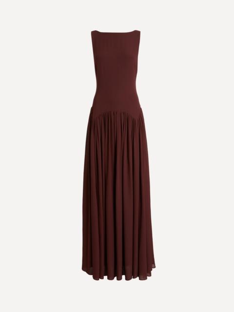 Camella Mahogany Maxi Dress