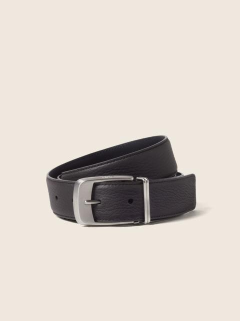 DARK BROWN LEATHER BELT