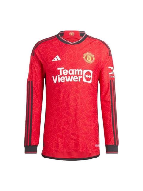 adidas Manchester United 23/24 Long Sleeve Home Jersey 'Team Collegiate Red' IP1729