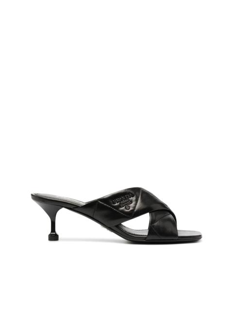 60mm crossover-strap sandals