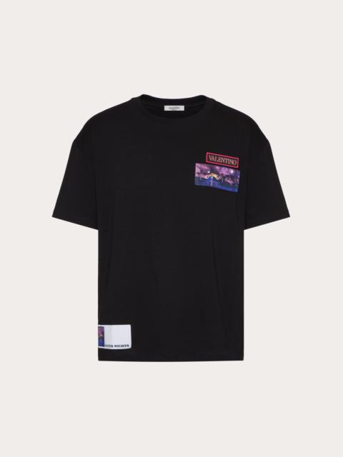 T-SHIRT WITH BROCADE PATCH