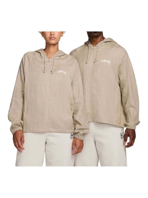 Nike x Stussy Linen Shell Jacket Asia Sizing 'Chino' FZ5752-263