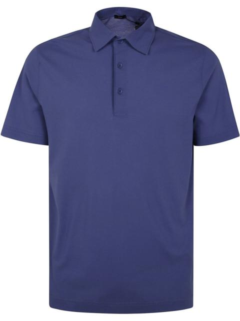 button-fastened polo shirt