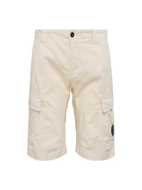 Stretch Sateen Cargo Lens Shorts
