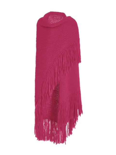 Lauren Knit Wrap in Fuchsia Welfat Cashmere