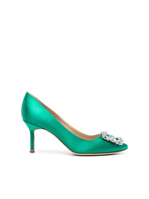 Hangisi 70mm crystal-embellished pumps