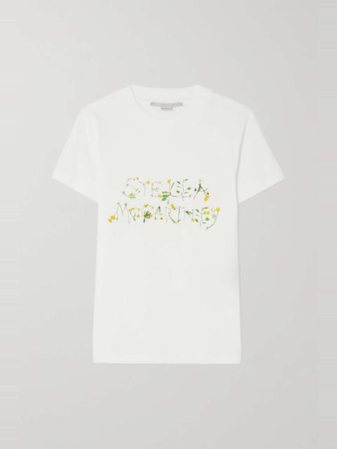 Dandelion printed cotton-jersey T-shirt