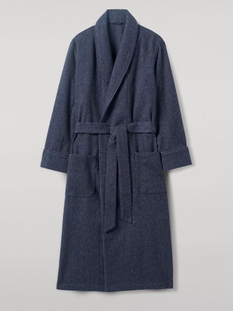 Donegal Cashmere Navy Dressing Gown