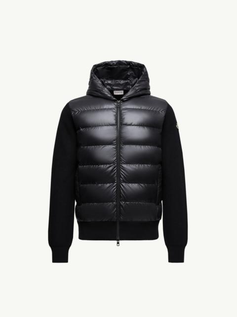 Padded Wool Zip-Up Hoodie