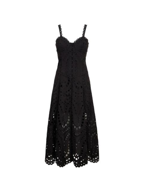 Solace eyelet midi dress