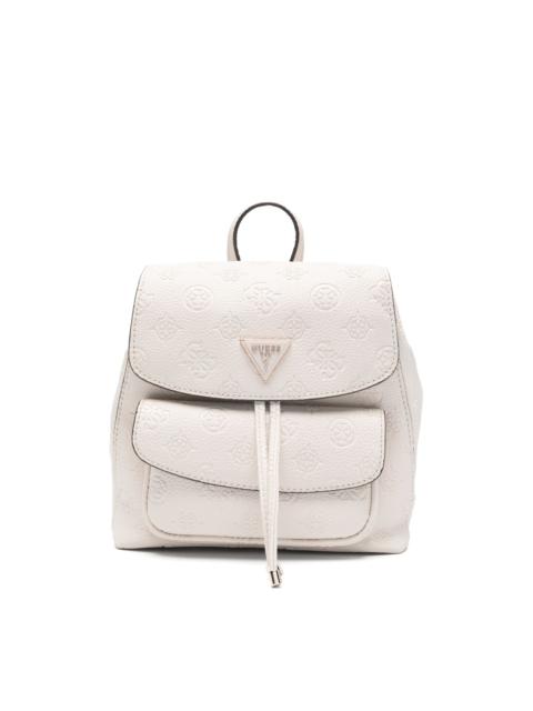 embossed drawstring backpack