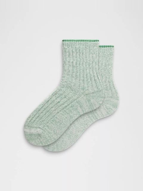 Unisex Quarter-Length Ragg Socks
