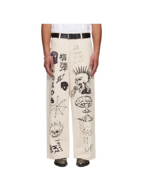 Off-White Blue Collar Jeans