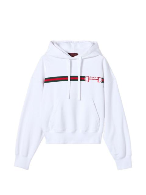 stripe logo hoodie