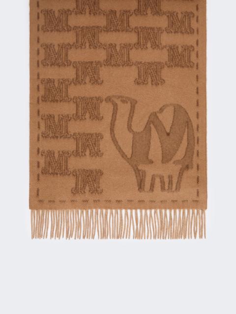 WSTEDDYCAMEL Jacquard cashmere stole