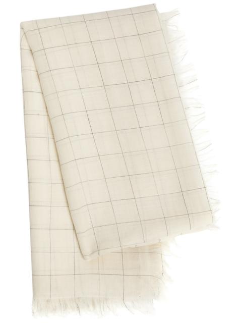 Toteme Checked Wool Scarf