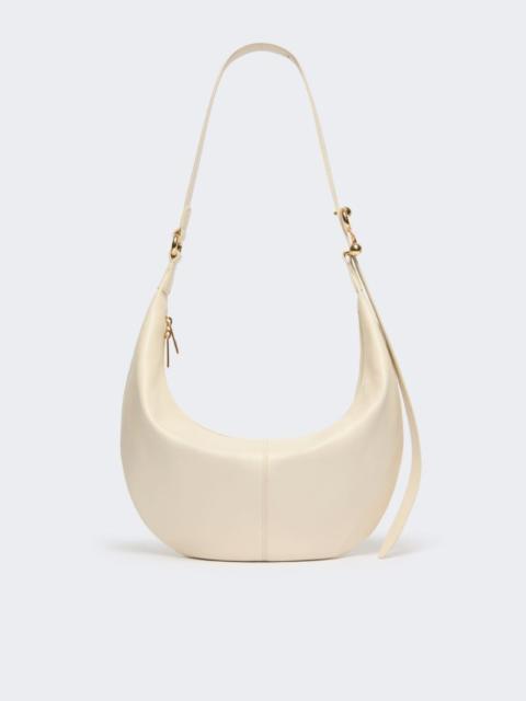 Nappa leather hobo bag - vanilla