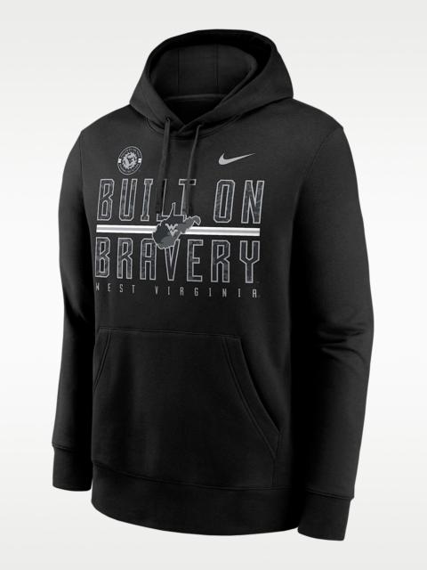 West Virginia Built on Bravery Club Men's Nike College Pullover Hoodie