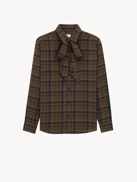 CASSANRE LAVALLIÈRE SHIRT IN COTTON PLAID