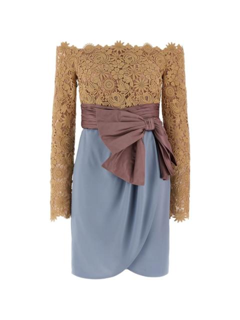 fleur ajours flower mix dress