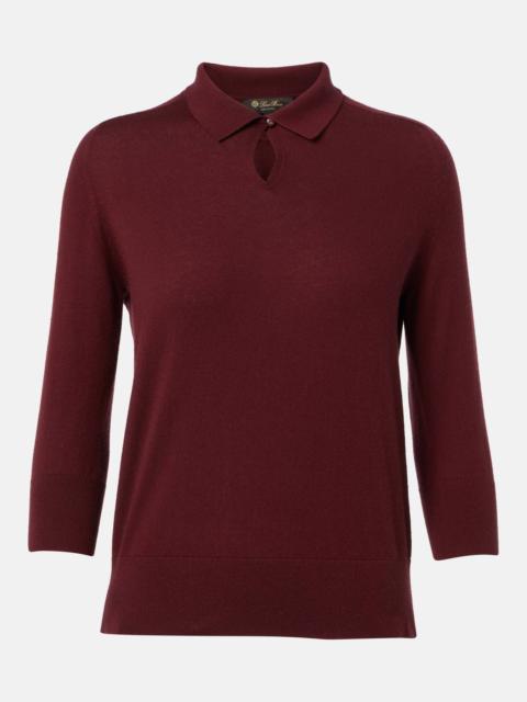 Cashmere polo shirt