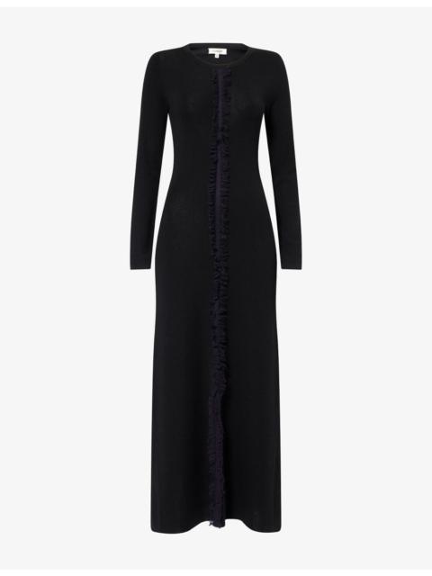 Rowen Fringed Wool Maxi Dress