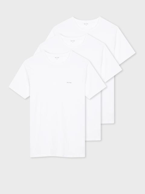 Logo Organic Cotton Lounge T-Shirts Three Pack