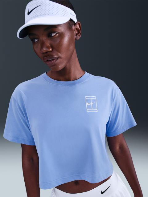 Nike Slam Women's Dri-FIT Short-Sleeve Cropped Tennis T-Shirt