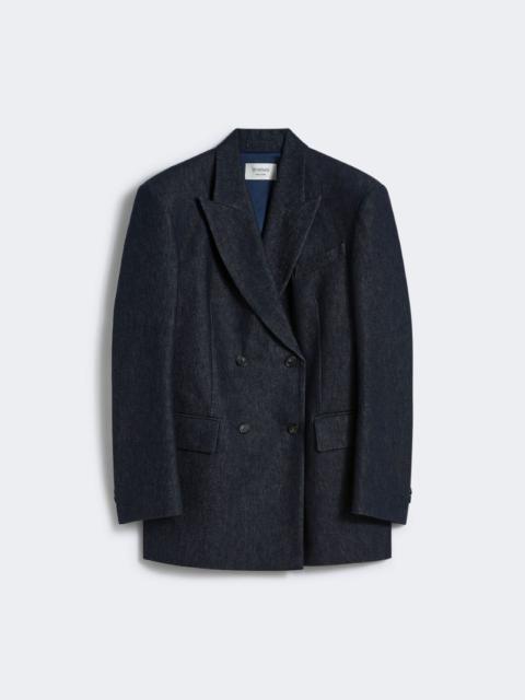 Comfort-fit denim blazer - RUNWAY - NAVY
