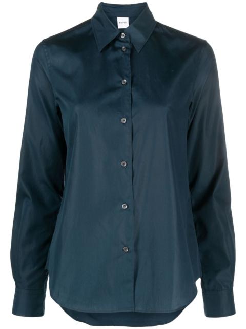 long-sleeved button-up shirt