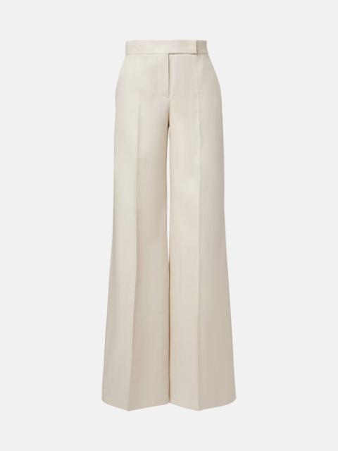 Badesse high-rise linen wide-leg pants
