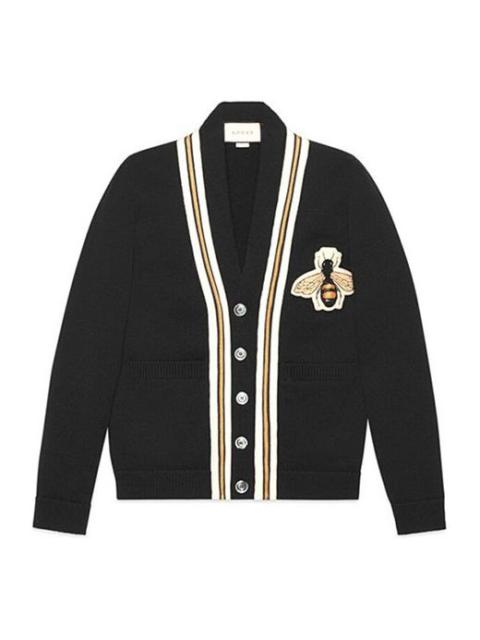 Gucci Bee Patch Cardigan 'Black' 456883-X5H38-1082