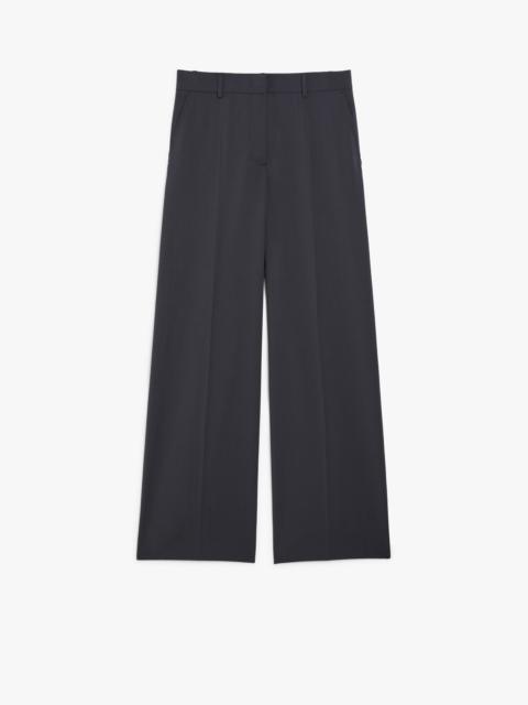 VISIVO Wool canvas palazzo trousers