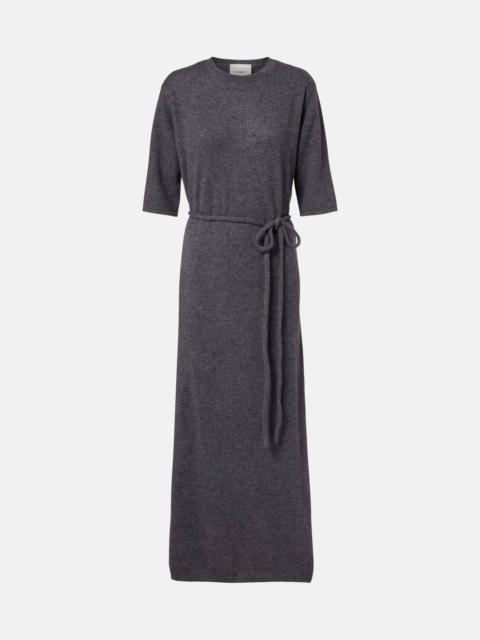 Tilde belted cashmere maxi dress