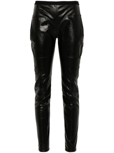 coated-finish leggings