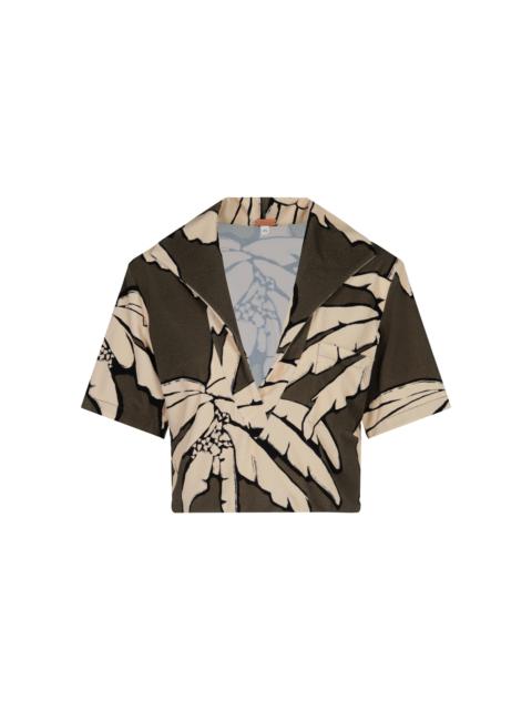 Misty Hem Printed T-Shirt green