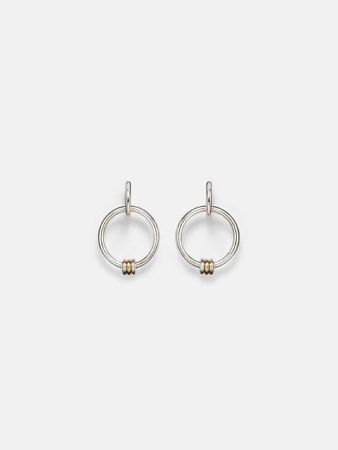 Sirius Versa sterling silver and 18kt gold hoop earrings