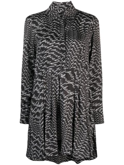 Asterix logo-print shirtdress