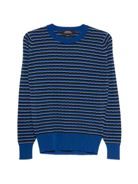 x John Smedley striped T-shirt