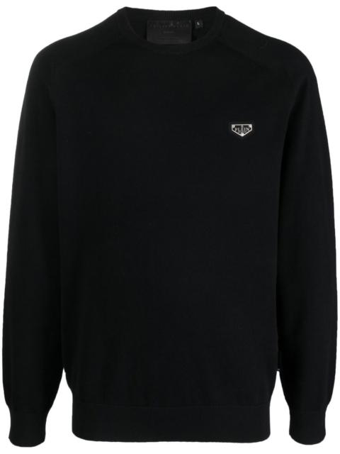 logo-plaque jumper