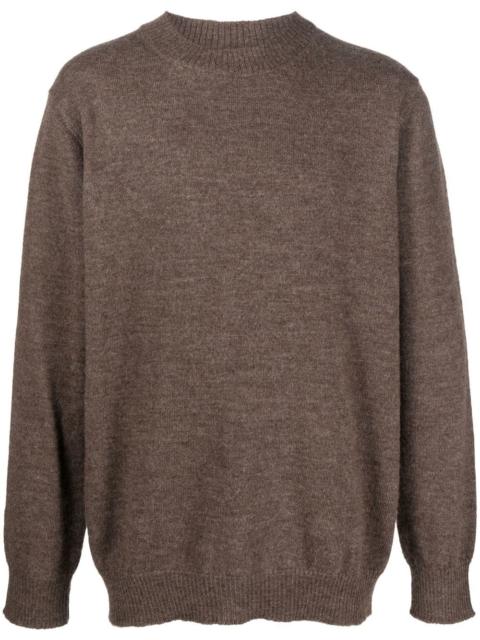 crew-neck alpaca-blend jumper