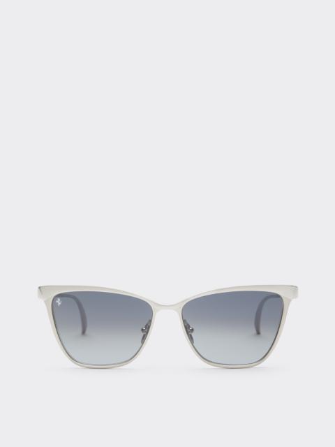 Ferrari sunglasses in silvermetal with gray crystal gradient lenses