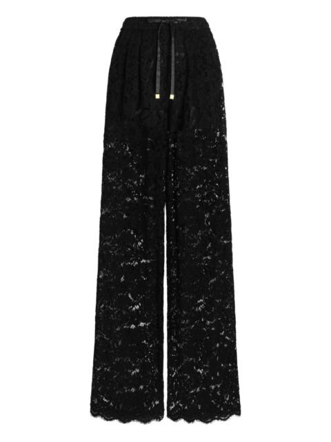 lace drawstring trousers