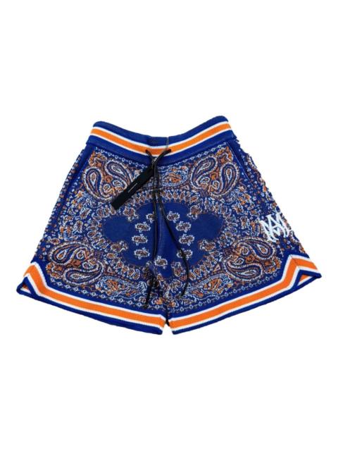paisley-print shorts
