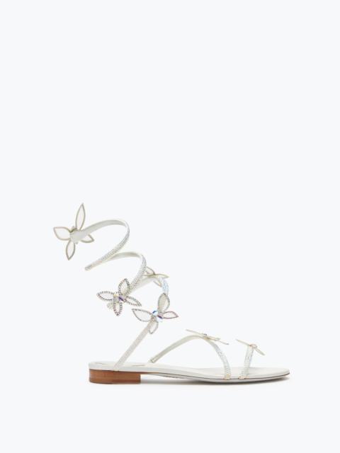 Butterflower Crystal Ivory Sandal 10