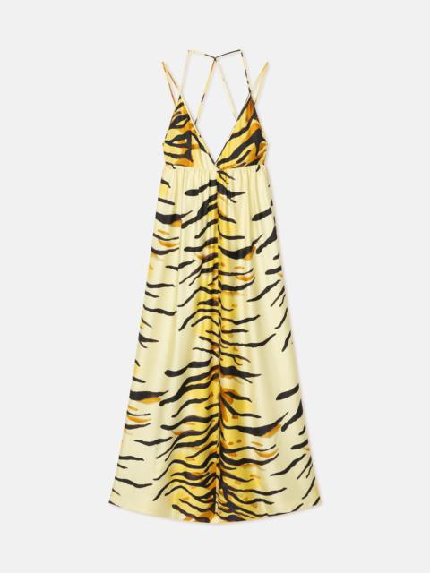 Printed Silk Twill Maxi Dress
