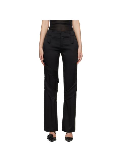 Black Spiral Trousers