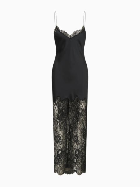 Circe Satin Lace Maxi Dress