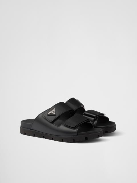 Leather strap slides